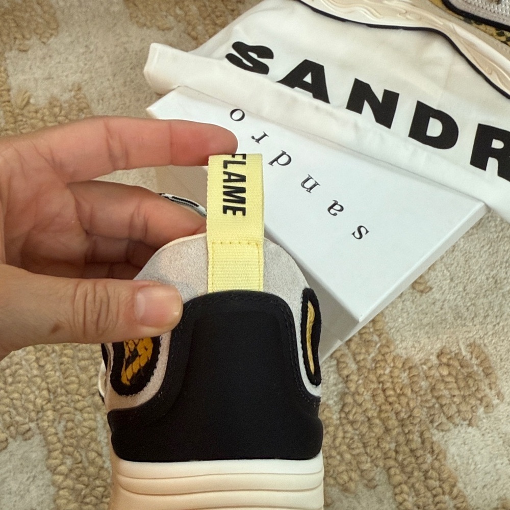 $425 SANDRO New flame sneakers sz 41 - Picture 6 of 7